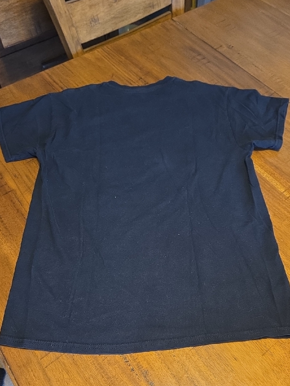 Rihanna Black Tee with Orange-Pink Band Graphic - Picture 8 of 8